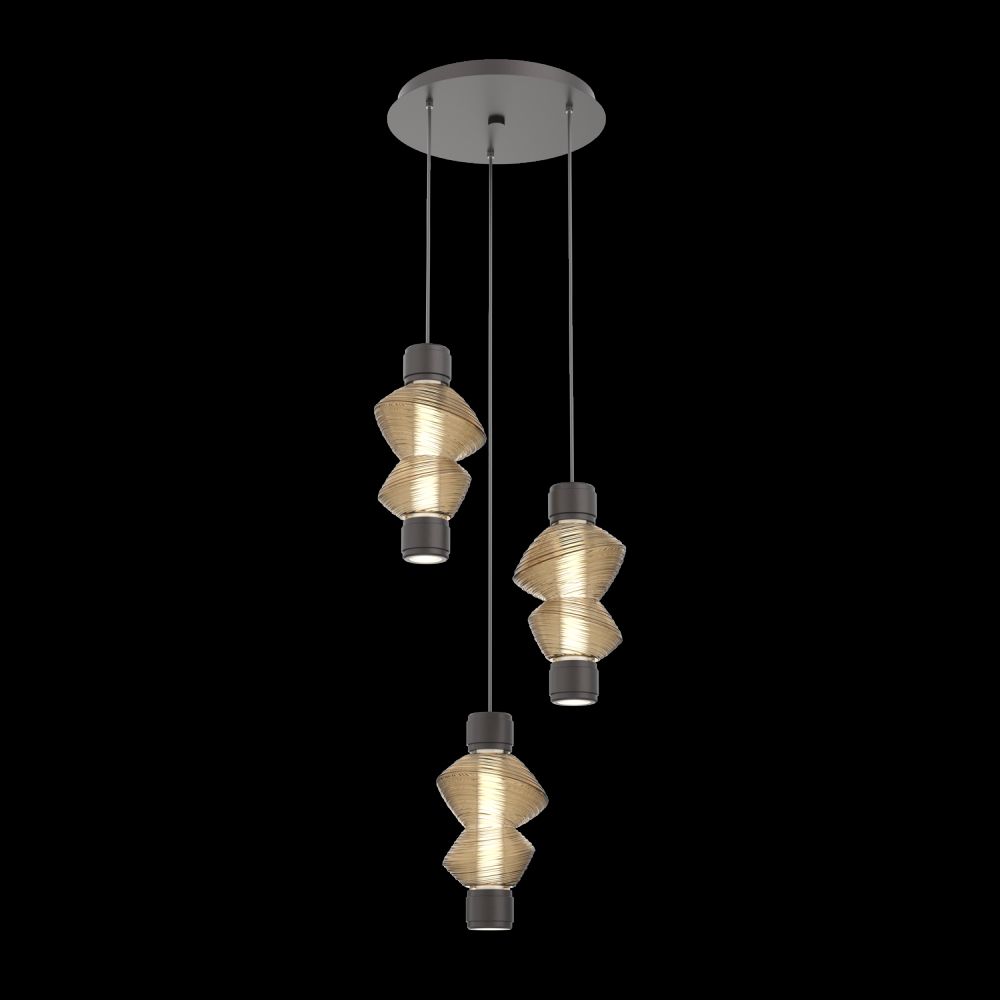 Mandrel Round 3pc Multi-Pendant - Mesa