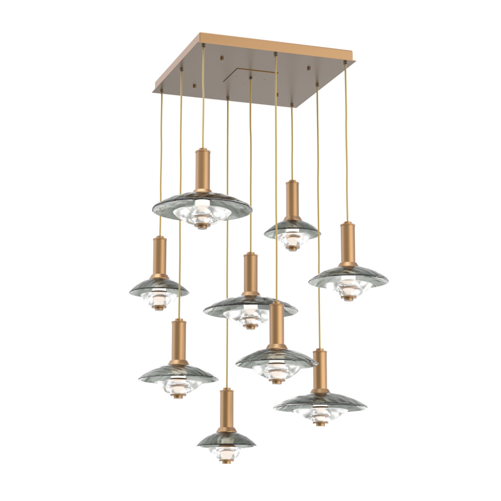 Cirrus Square 9pc Multi-Pendant