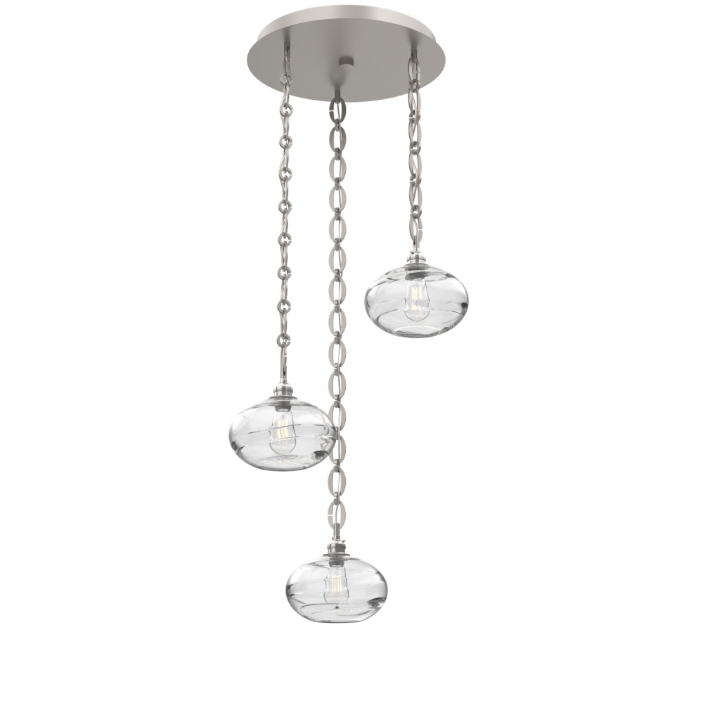 Coppa Round 3pc Multi-Pendant with Chain