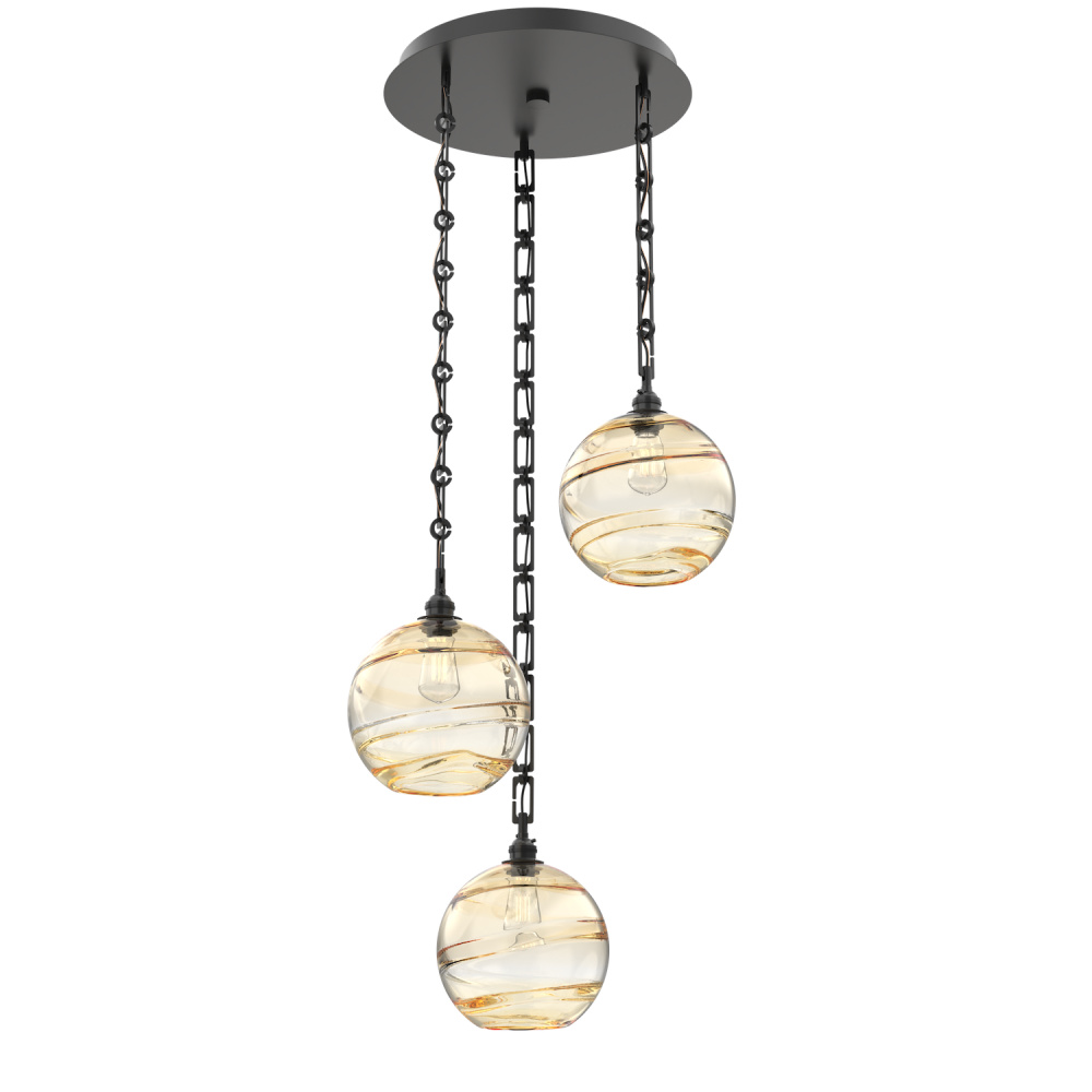 Terra Round 3pc Multi-Pendant with Chain