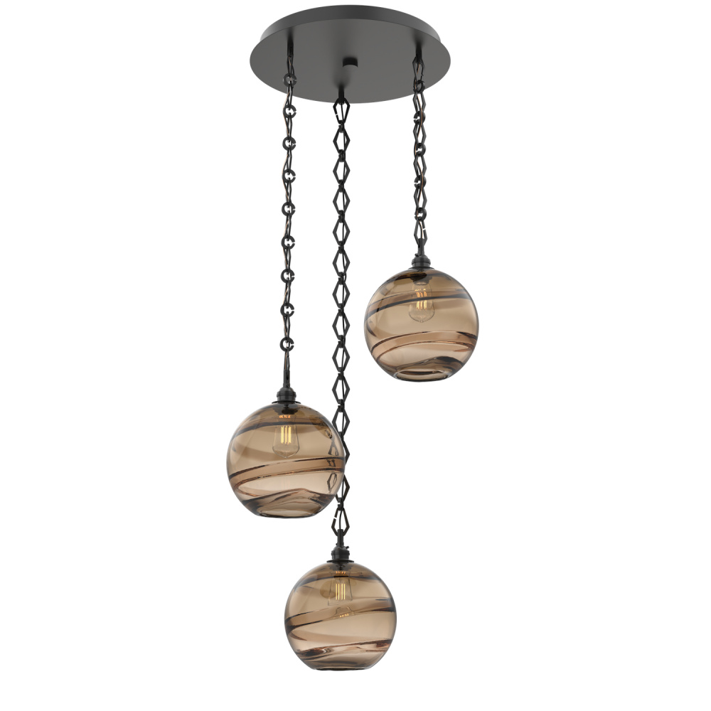 Terra Round 3pc Multi-Pendant Chain
