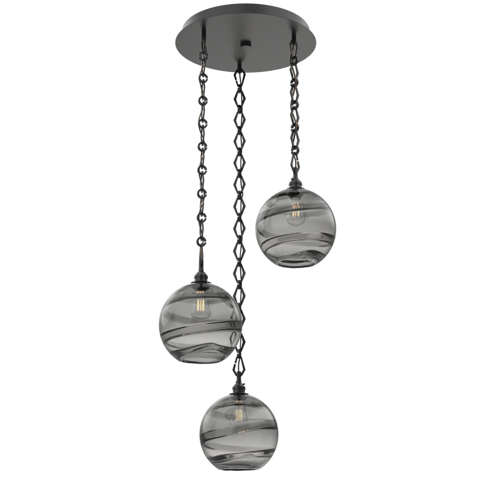 Terra Round 3pc Multi-Pendant with Chain