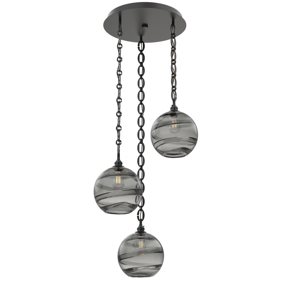 Terra Round 3pc Multi-Pendant with Chain