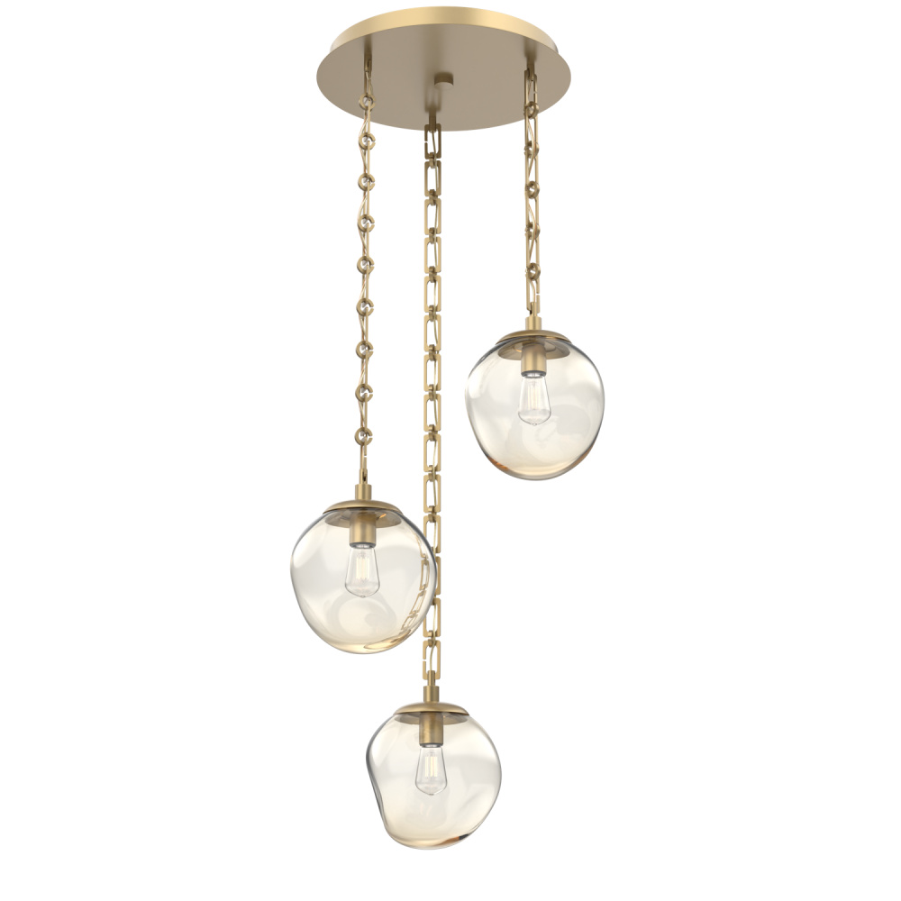 Aster Round 3pc Multi-Pendant Chain (Bulb)