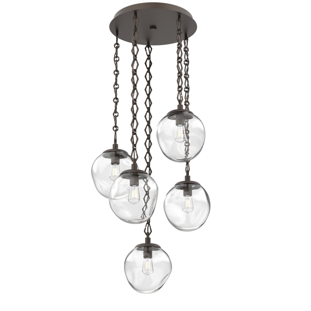 Aster Round 5pc Multi-Pendant Chain (Bulb)