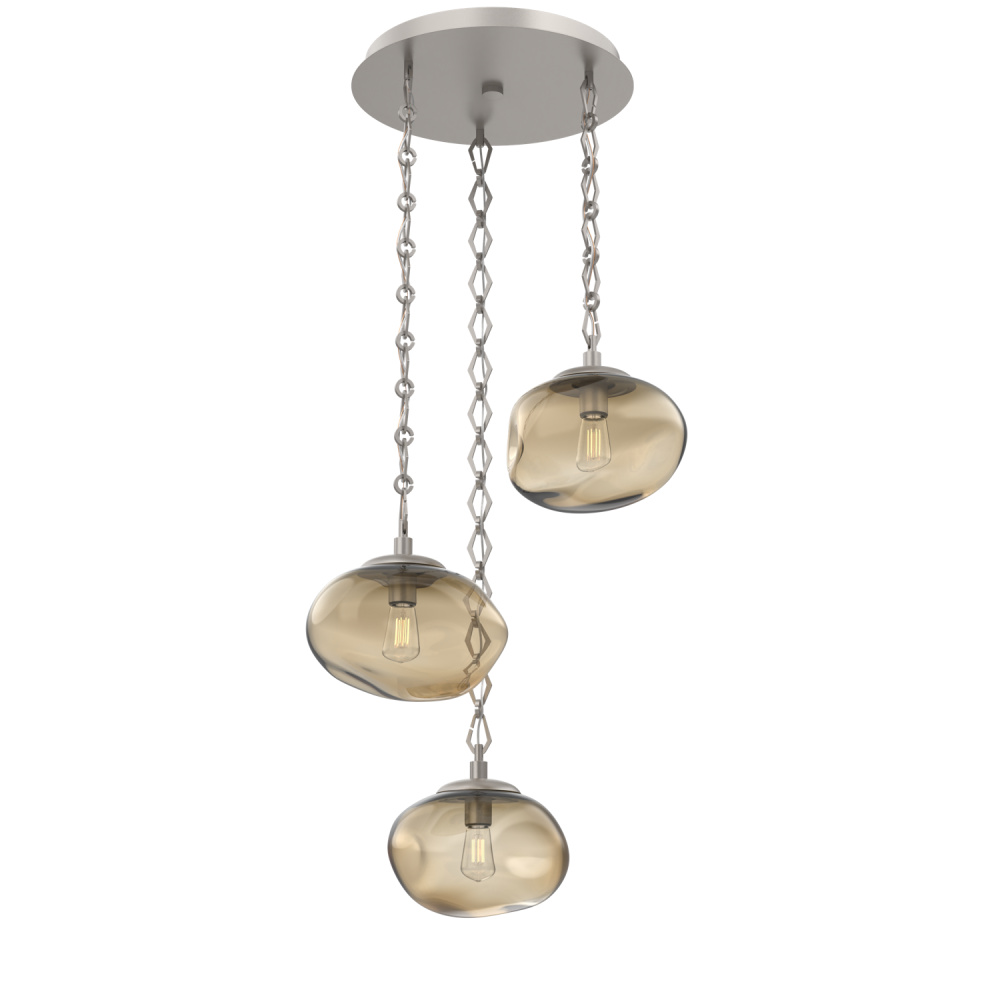 Nova Round 3pc Multi-Pendant Chain (Bulb)