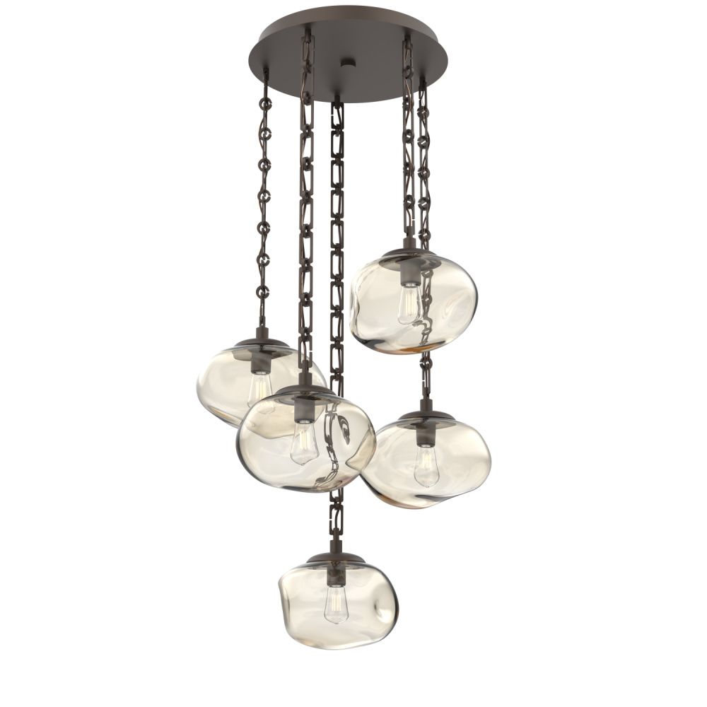 Nova Round 5pc Multi-Pendant Chain (Bulb)