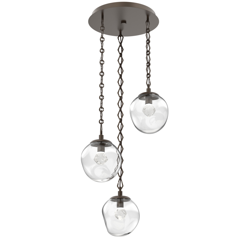Aster Round 3pc Multi-Pendant Chain (LED)