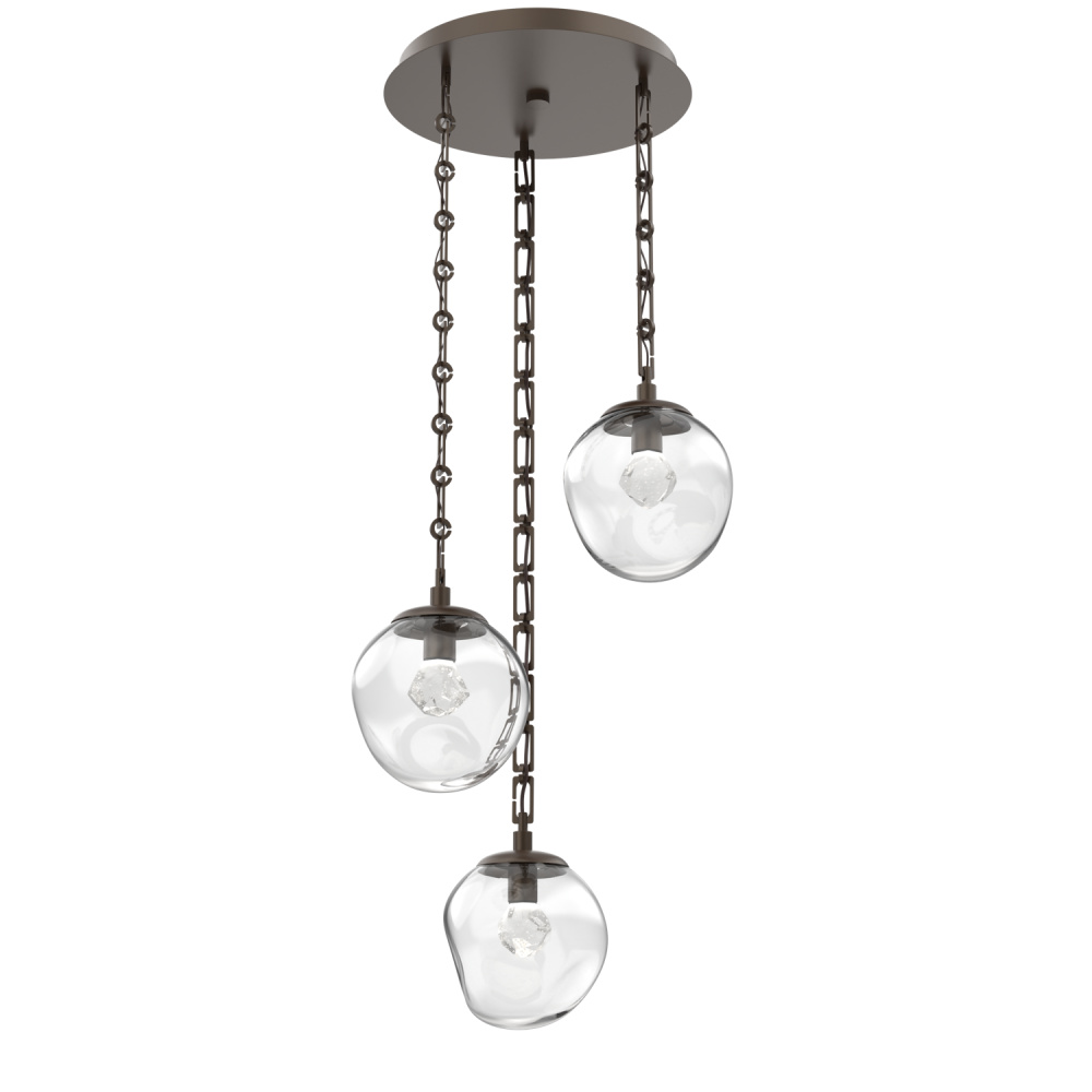 Aster Round 3pc Multi-Pendant Chain (LED)