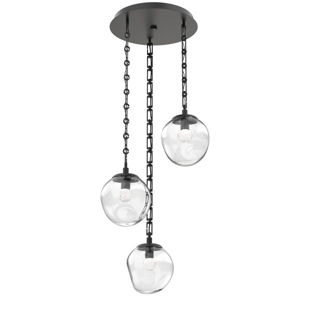 Aster Round 3pc Multi-Pendant with Chain (LED)