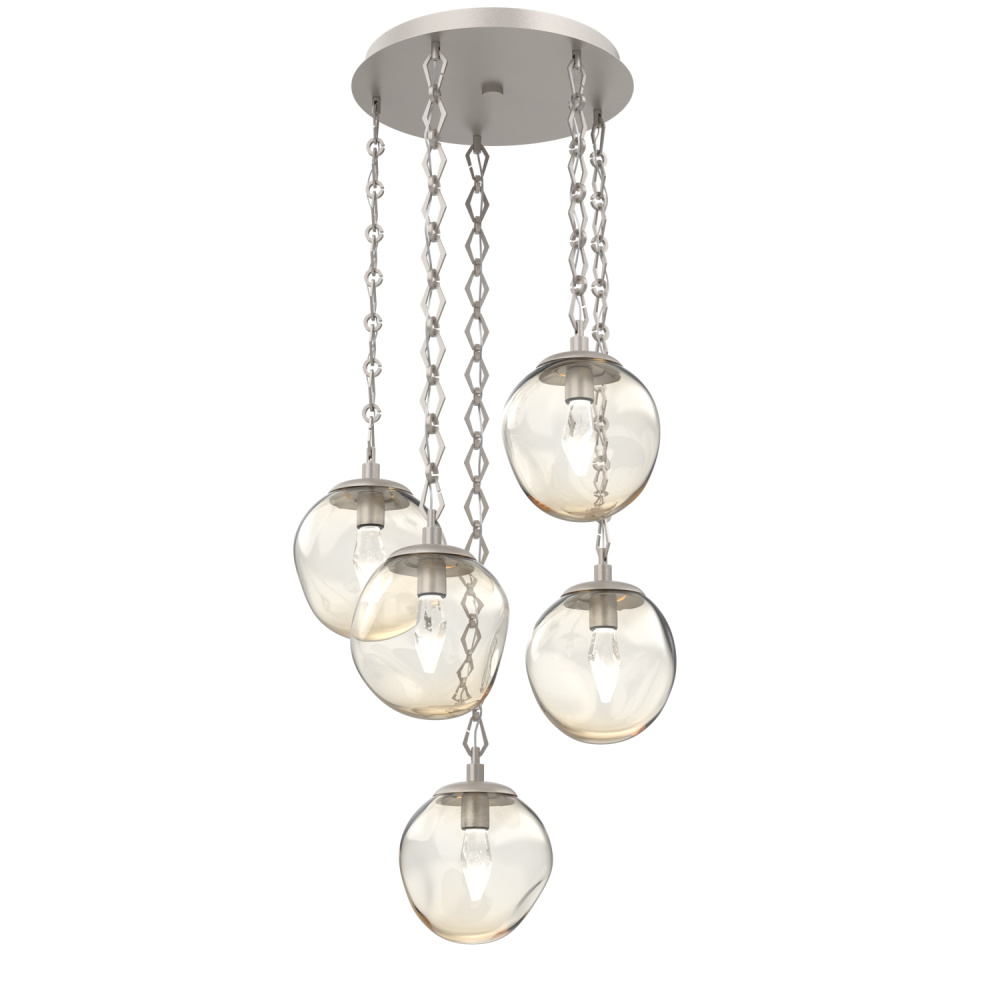 Aster Round 5pc Multi-Pendant Chain (LED)