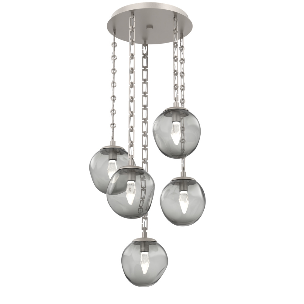 Aster Round 5pc Multi-Pendant Chain (LED)