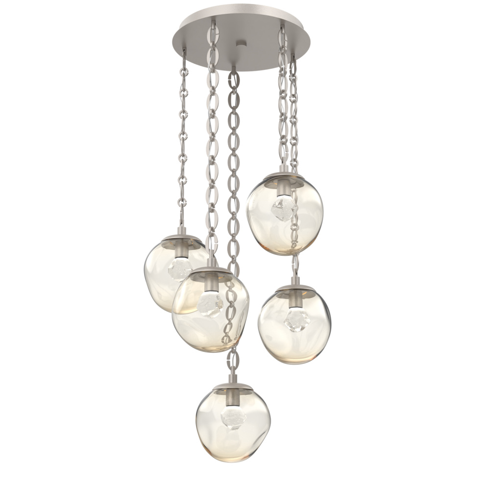 Aster Round 5pc Multi-Pendant Chain (LED)