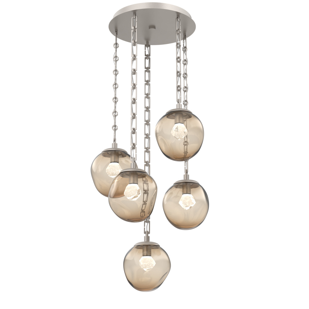 Aster Round 5pc Multi-Pendant Chain (LED)