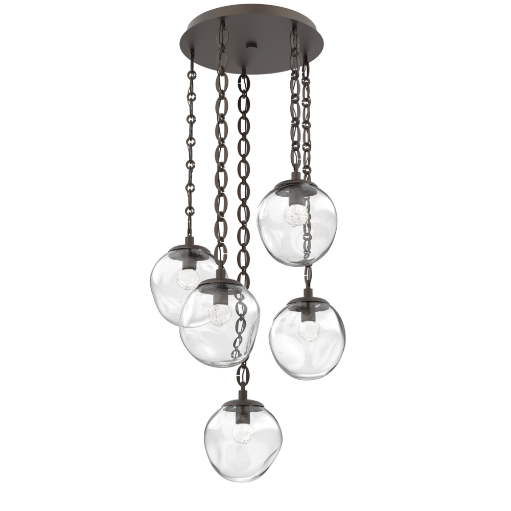 Aster Round 5pc Multi-Pendant Chain (LED)