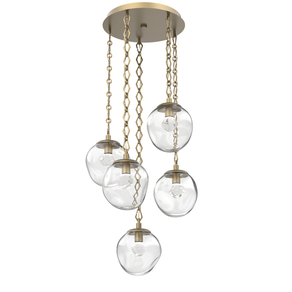 Aster Round 5pc Multi-Pendant Chain (LED)