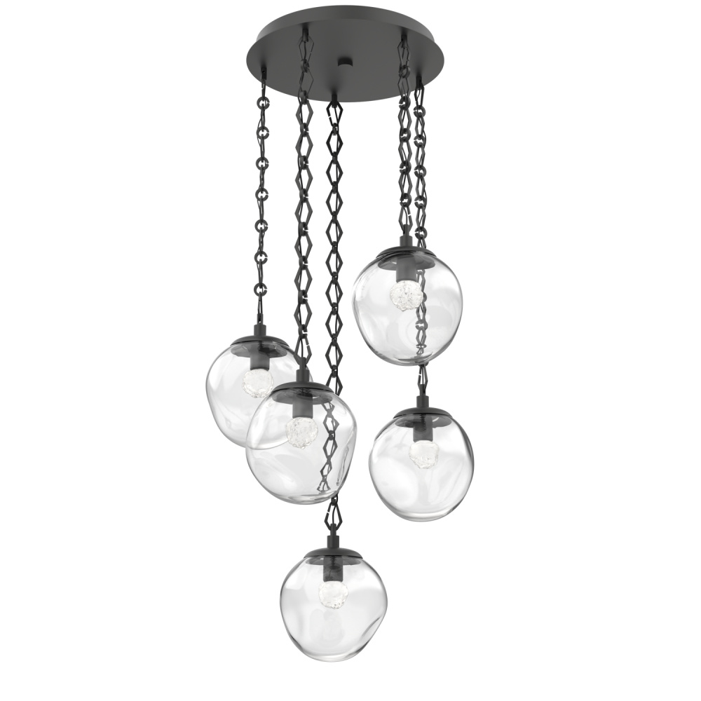 Aster Round 5pc Multi-Pendant Chain (LED)