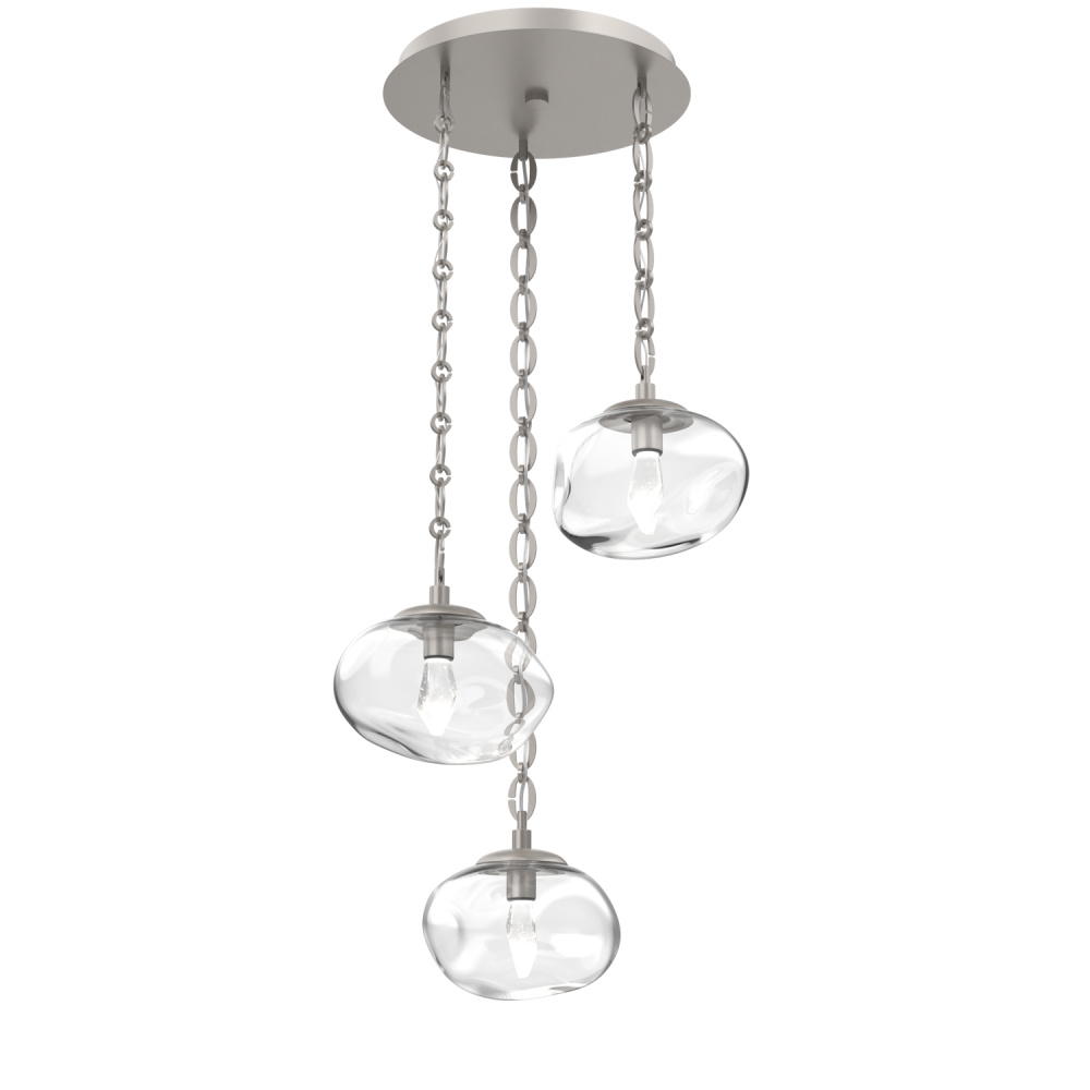 Nova Round 3pc Multi-Pendant with Chain (LED)