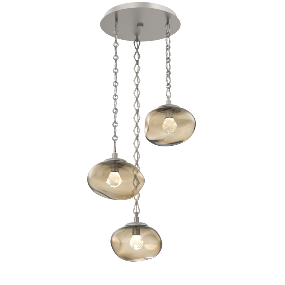 Nova Round 3pc Multi-Pendant Chain (LED)