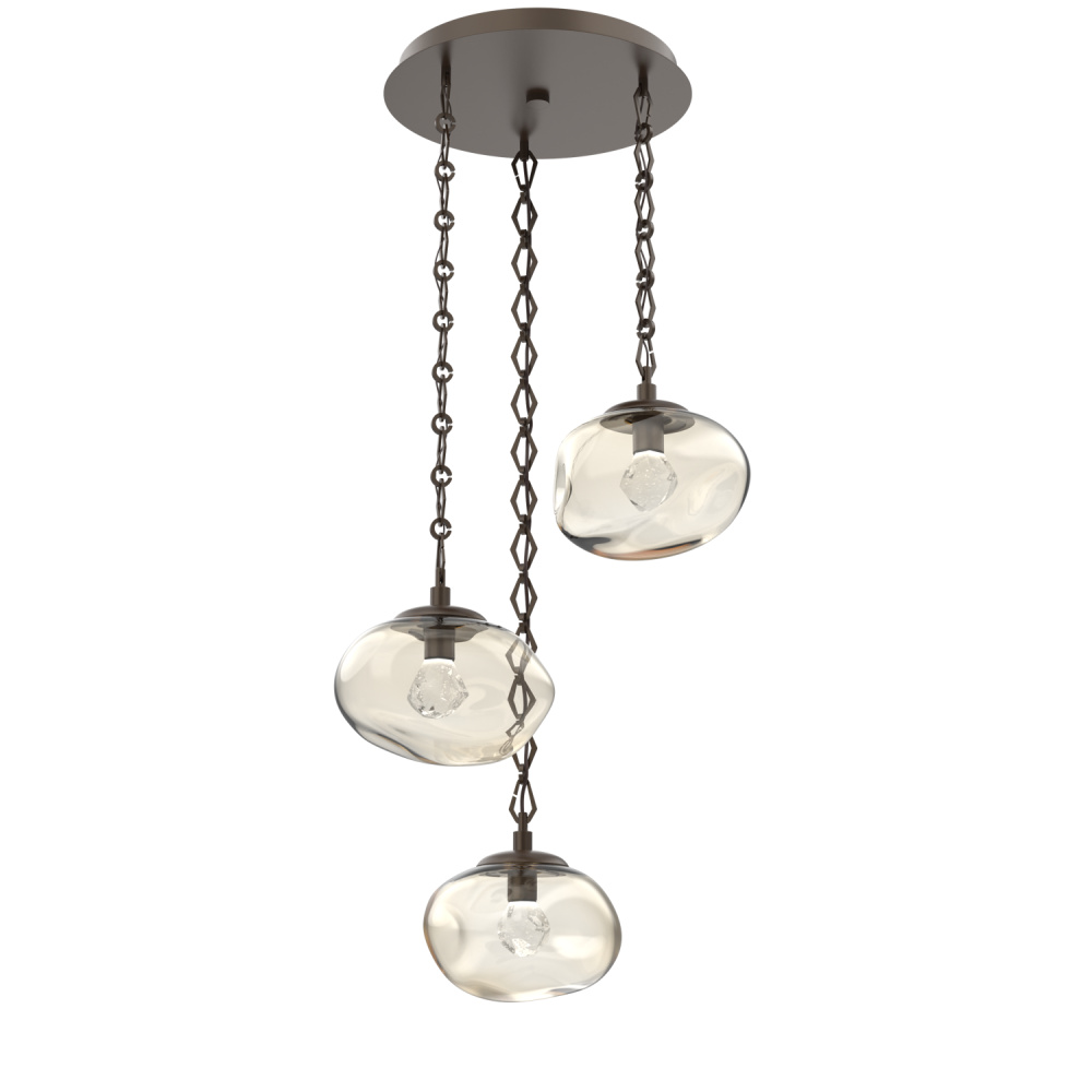 Nova Round 3pc Multi-Pendant Chain (LED)
