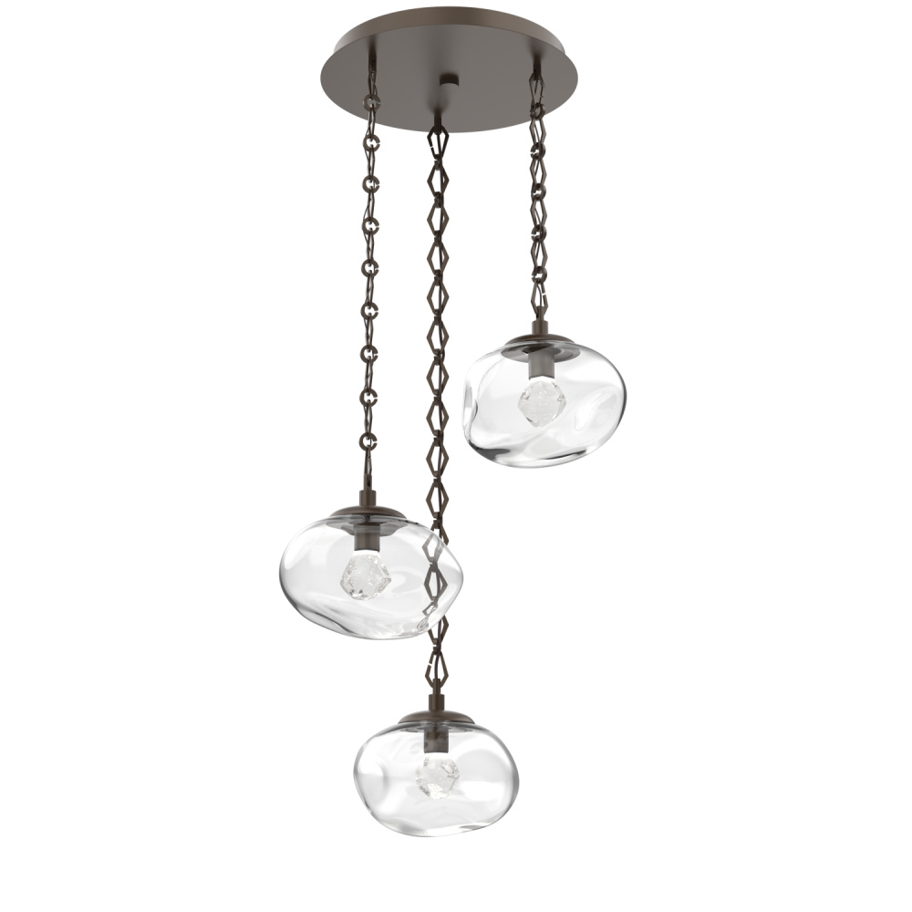 Nova Round 3pc Multi-Pendant Chain (LED)