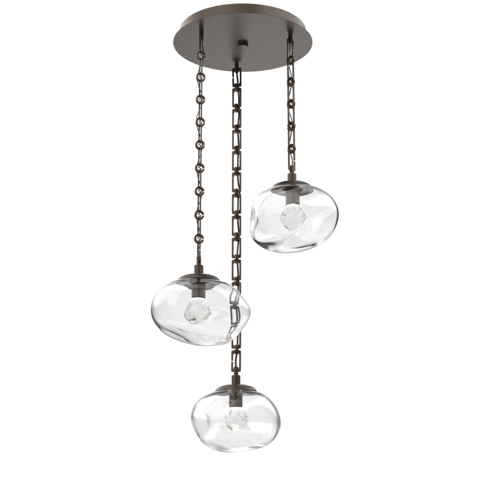 Nova Round 3pc Multi-Pendant Chain (LED)