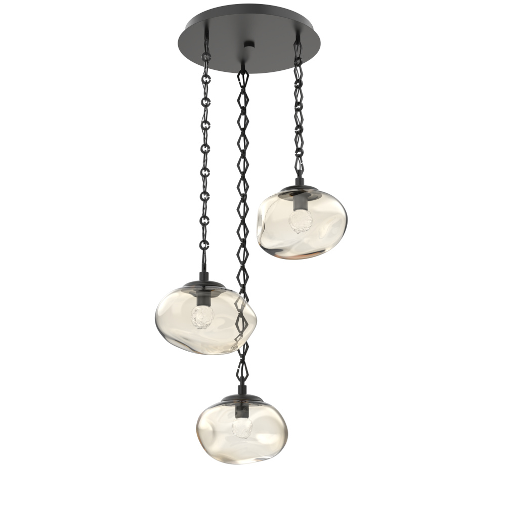 Nova Round 3pc Multi-Pendant with Chain (LED)