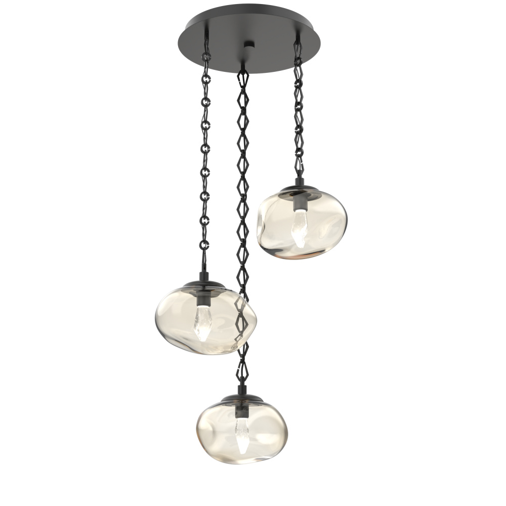 Nova Round 3pc Multi-Pendant with Chain (LED)