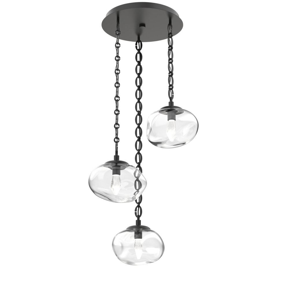 Nova Round 3pc Multi-Pendant with Chain (LED)