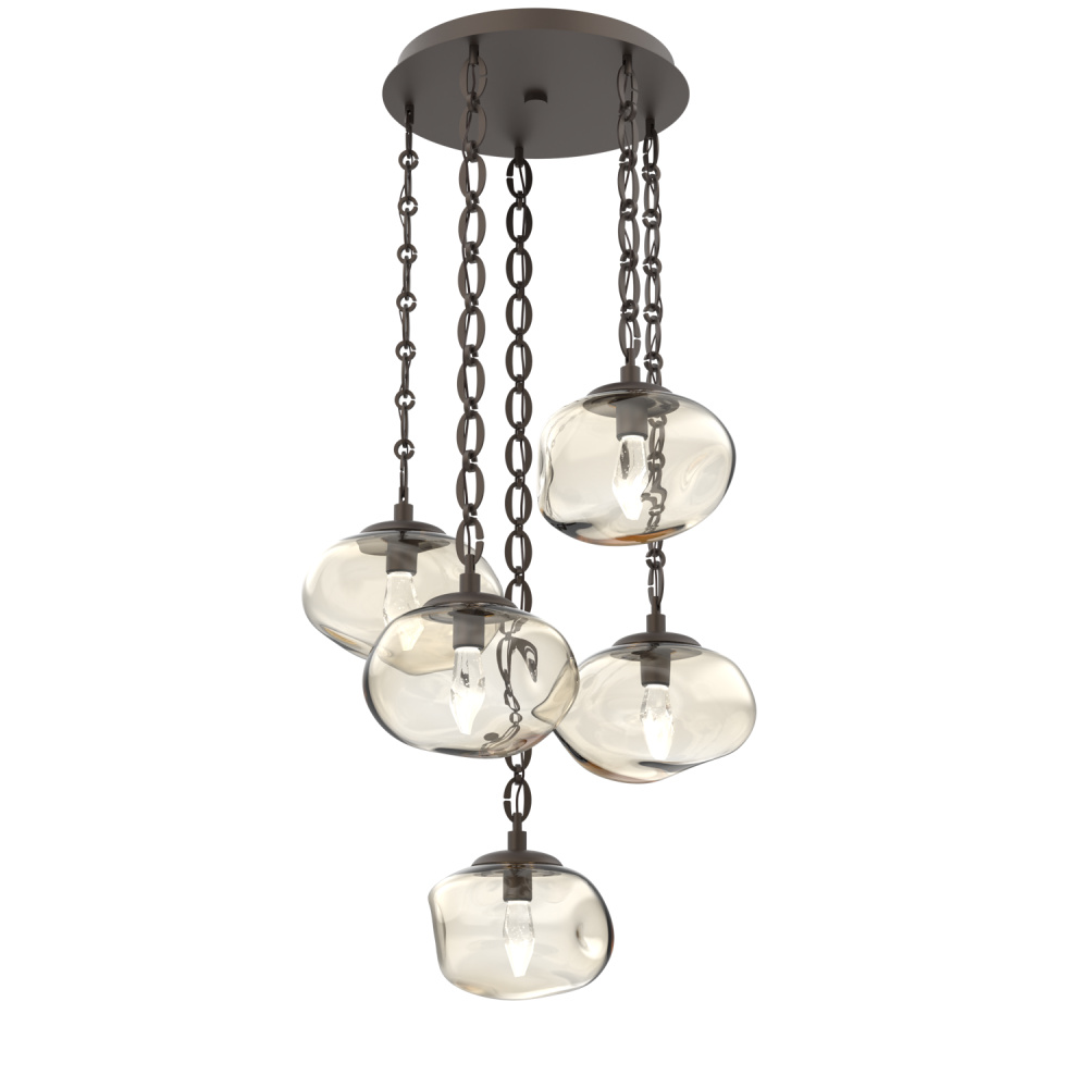 Nova Round 5pc Multi-Pendant Chain (LED)