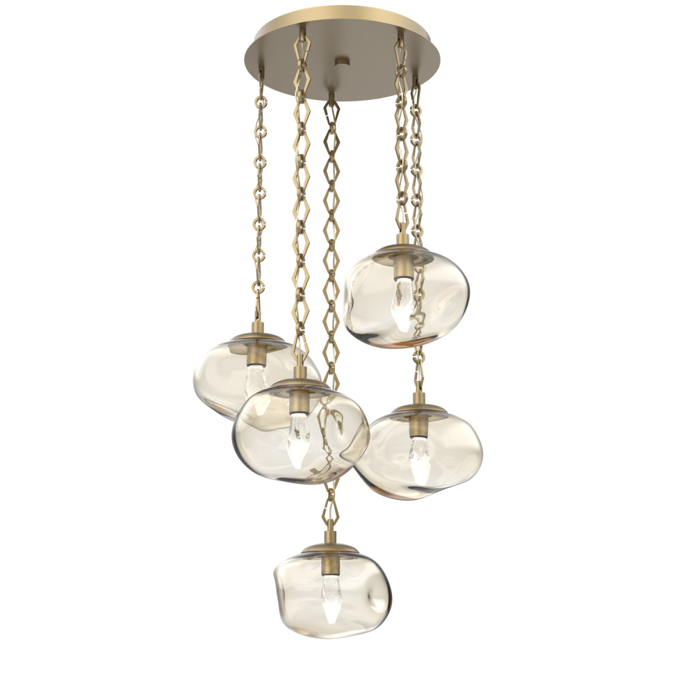 Nova Round 5pc Multi-Pendant Chain (LED)