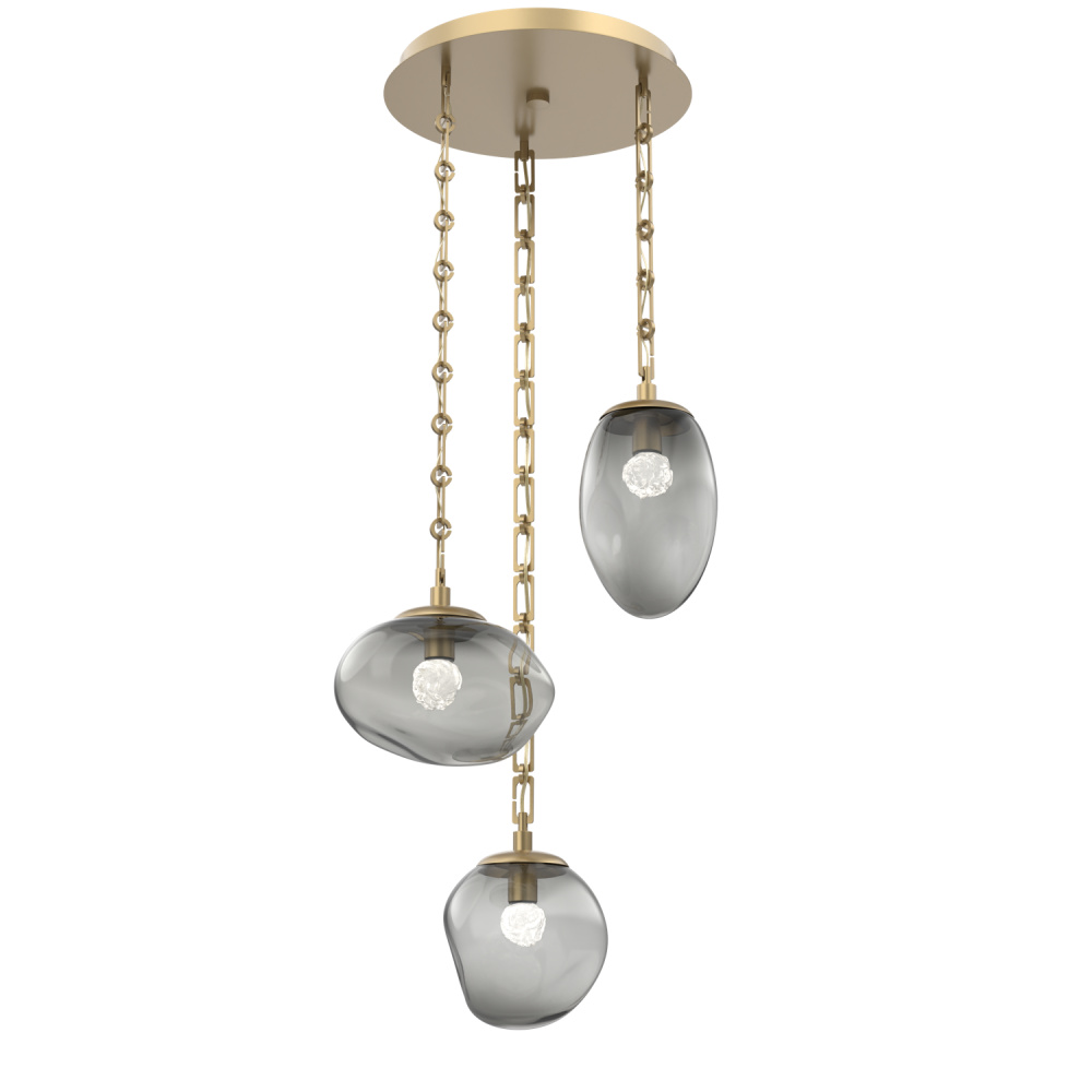 Cosmos Round 3pc Multi-Pendant Chain (LED)