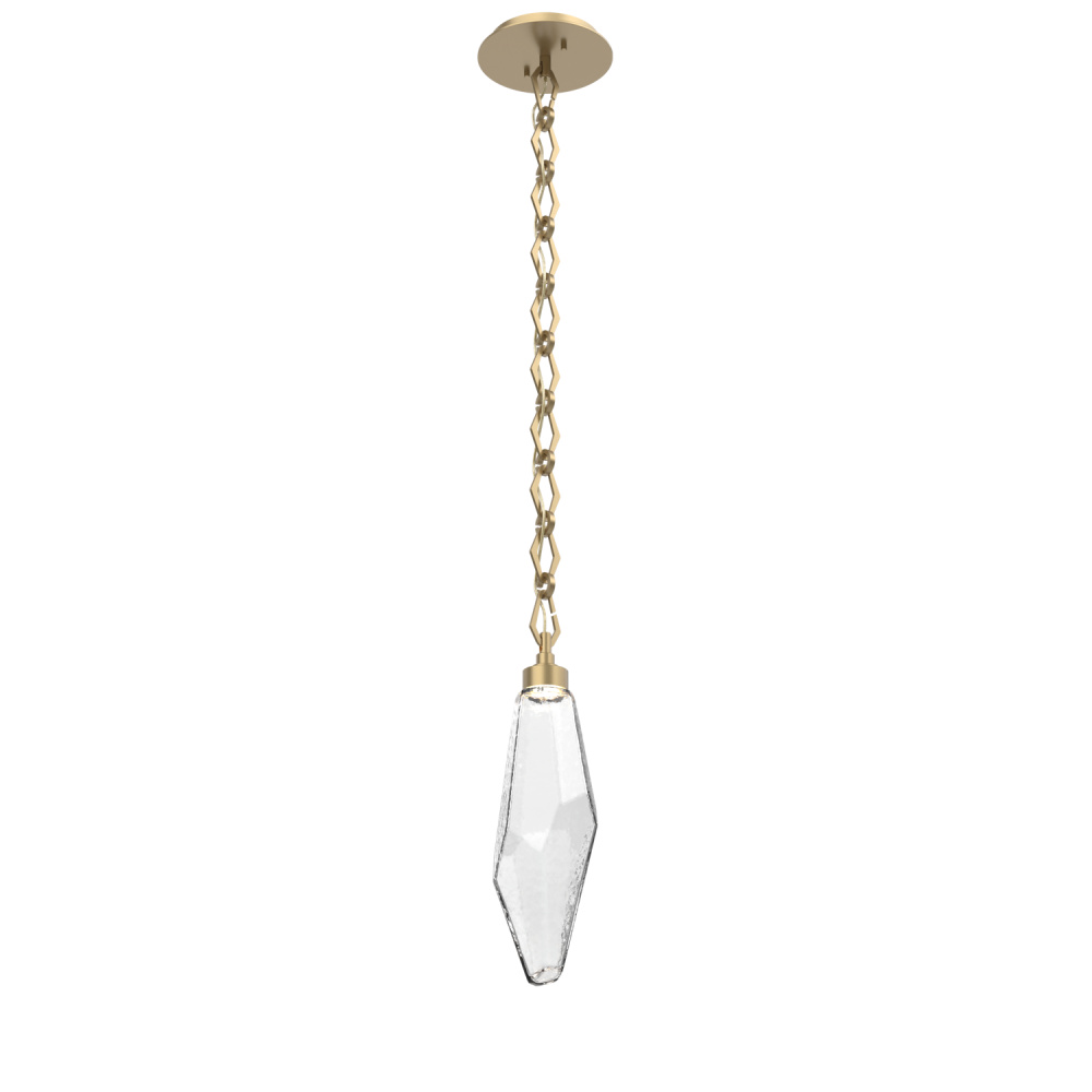 Rock Crystal Chain Pendant - 17-Inch