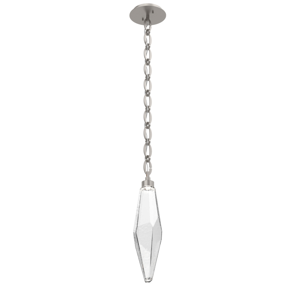 Rock Crystal Pendant with Chain - 19-Inch