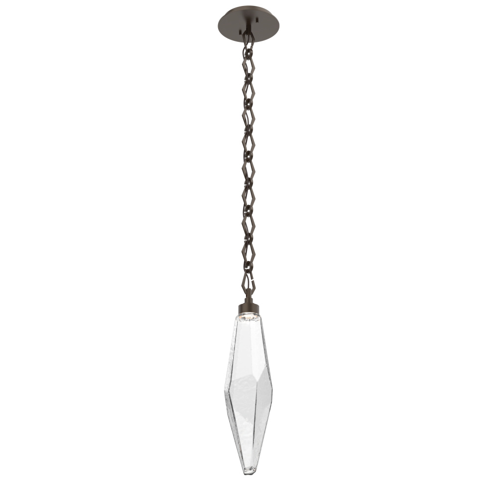 Rock Crystal Chain Pendant - 19-Inch