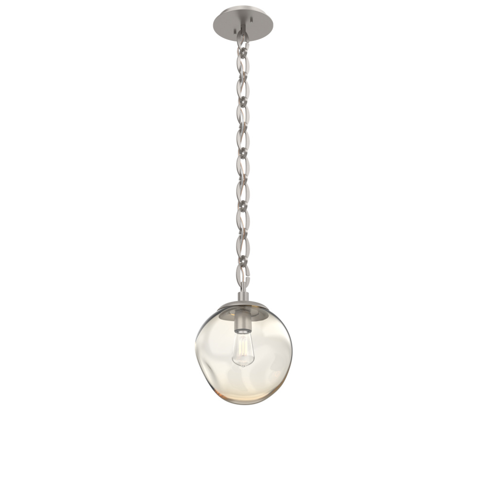 Aster Round Single Pendant with Chain (Bulb)