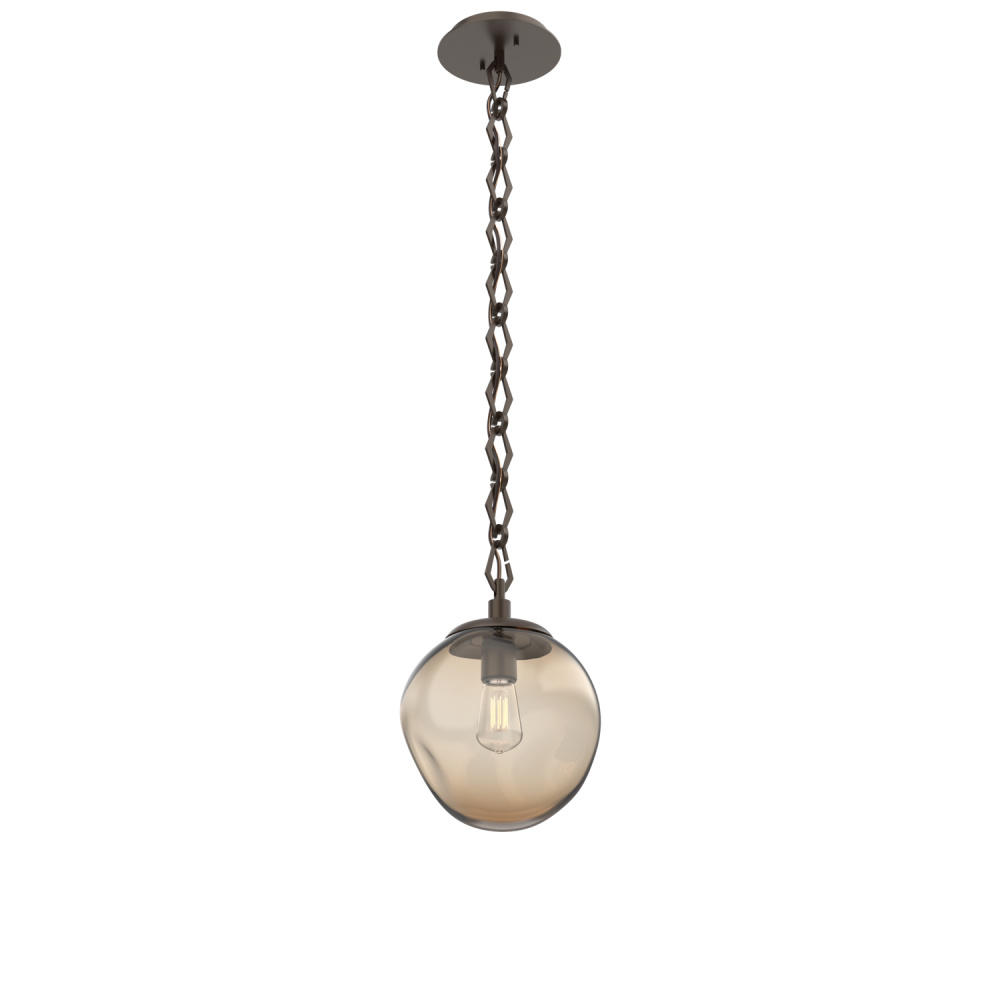 Aster Round Single Pendant with Chain (Bulb)