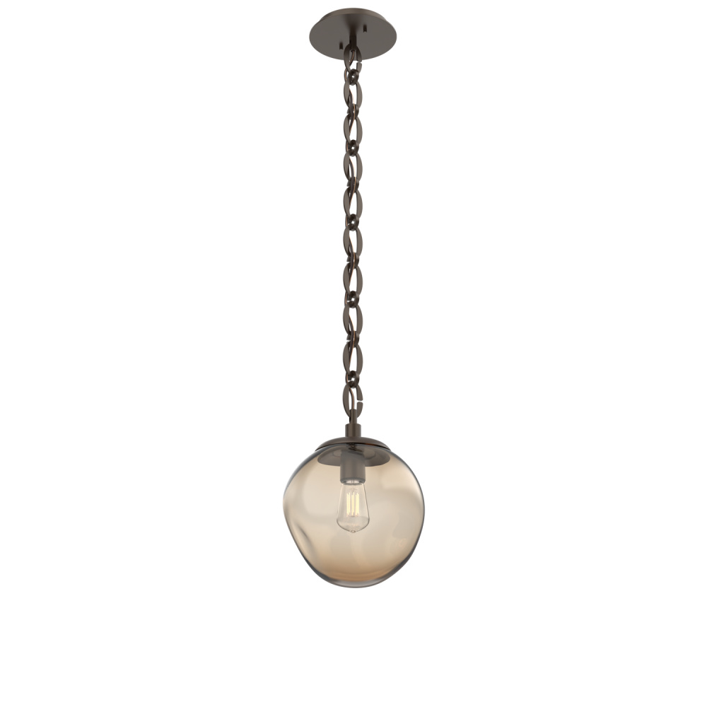 Aster Round Single Pendant with Chain (Bulb)