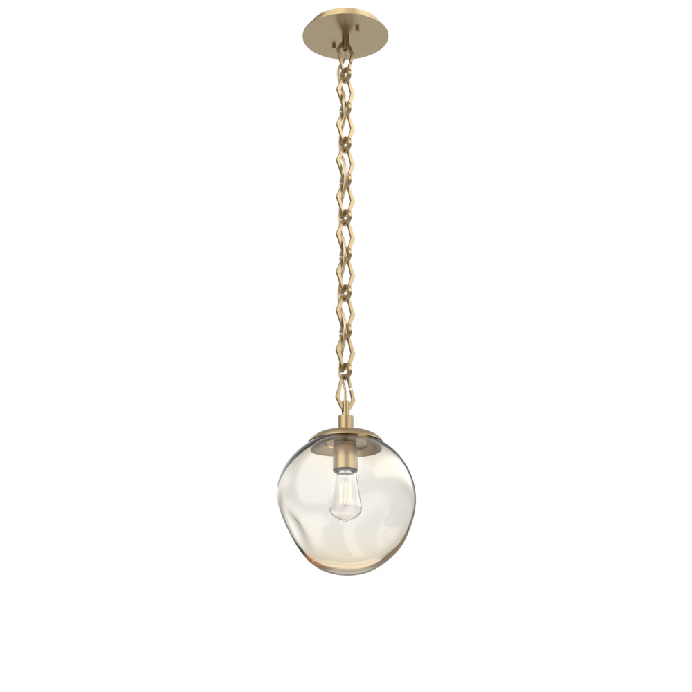 Aster Round Single Pendant with Chain (Bulb)