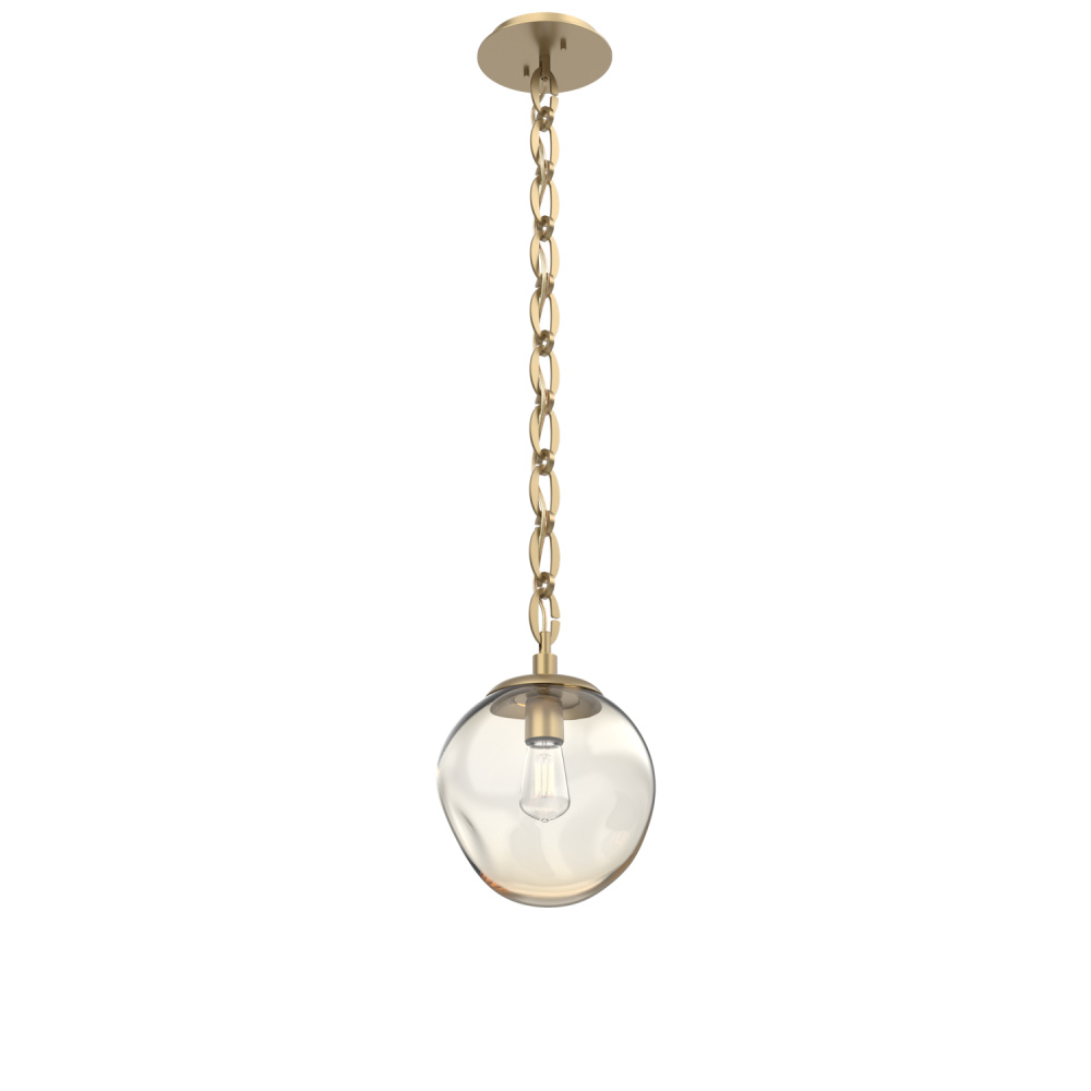 Aster Round Single Pendant with Chain (Bulb)