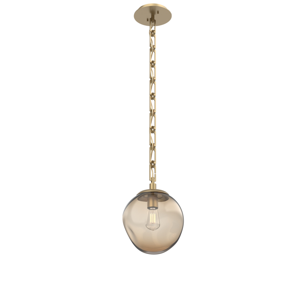 Aster Round Single Pendant with Chain (Bulb)