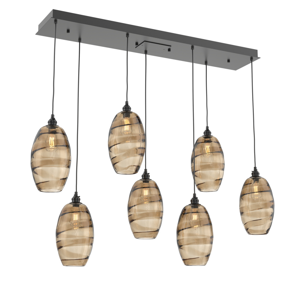 Ellisse Linear 7pc Multi-Pendant