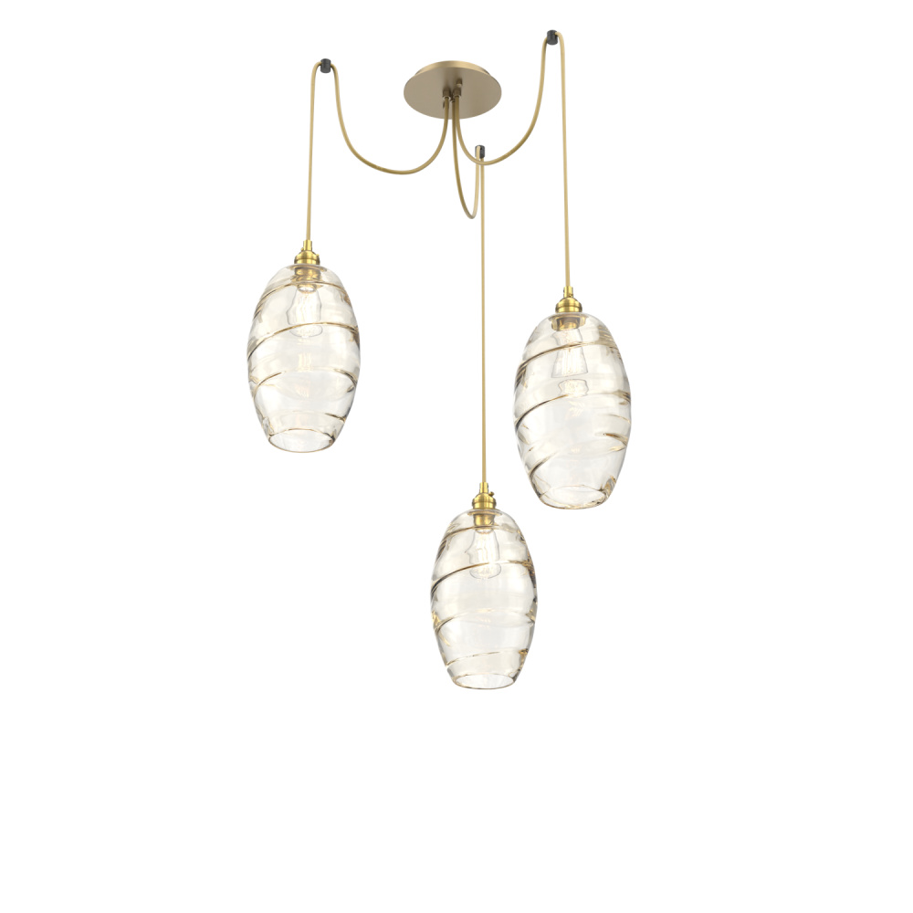 Ellisse Round 3pc Swag Multi-Pendant