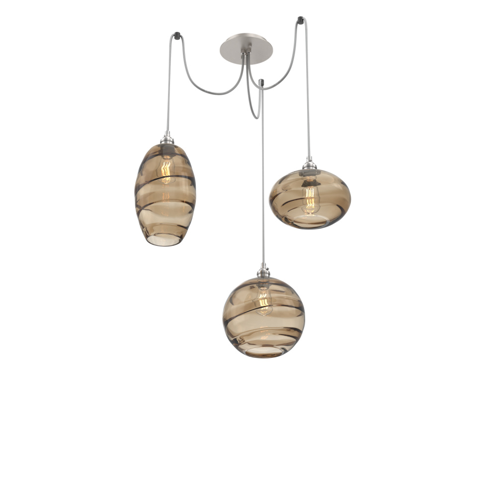 Misto Round 3pc Swag Multi-Pendant
