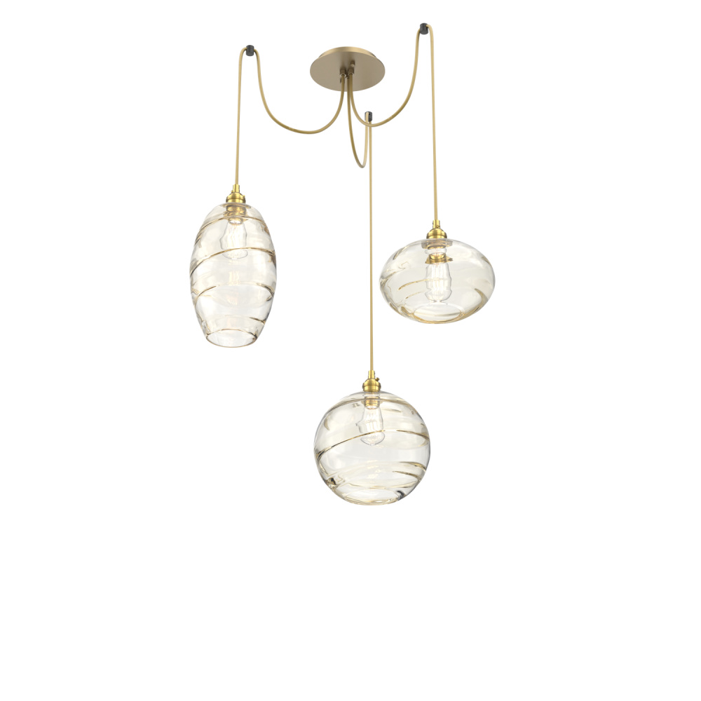 Misto Round 3pc Swag Multi-Pendant