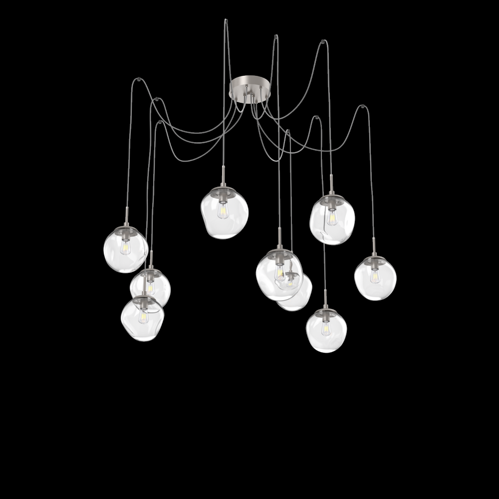 Aster Round 9pc Swag Multi-Pendant (Bulb)