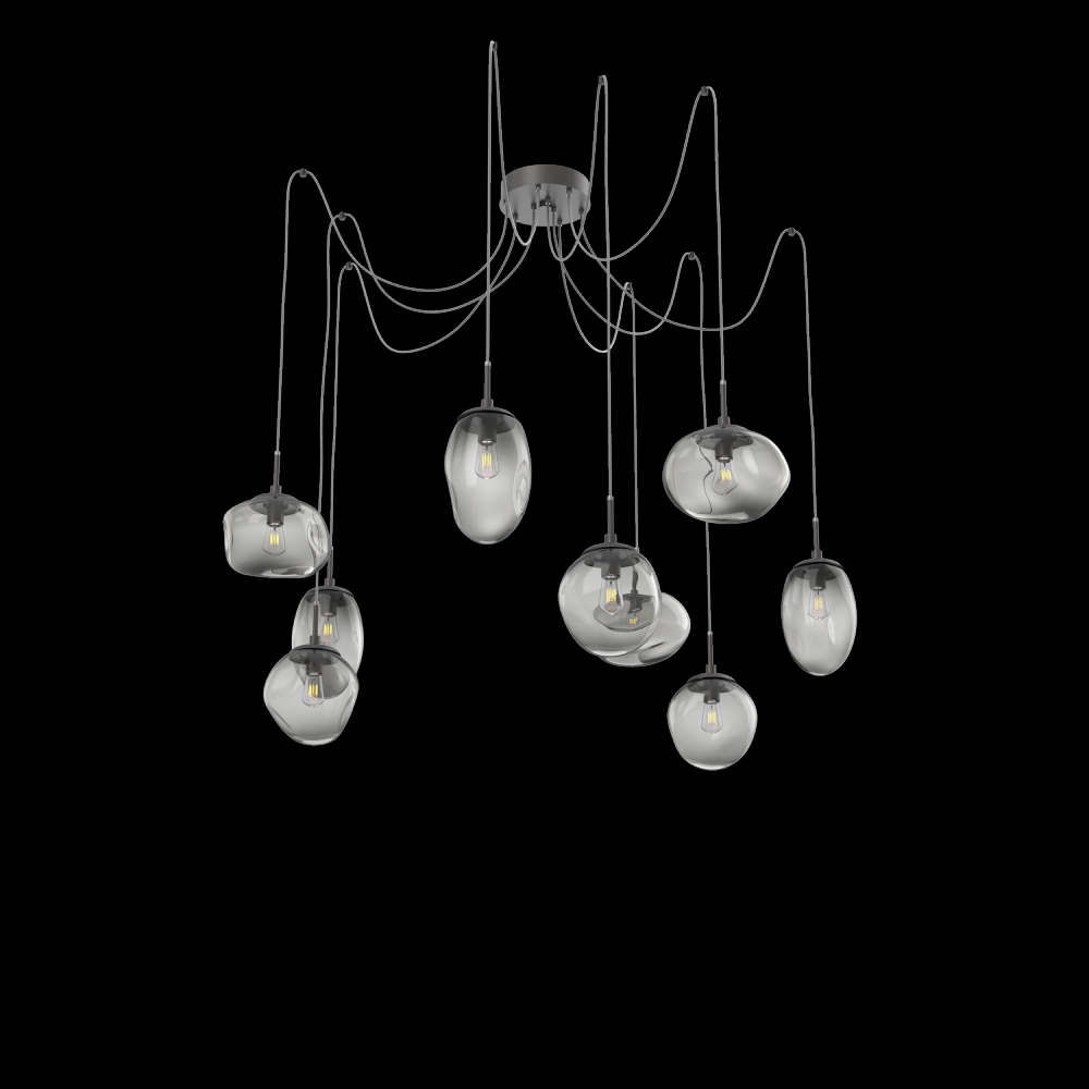 Cosmos Round 9pc Swag Multi-Pendant (Bulb)