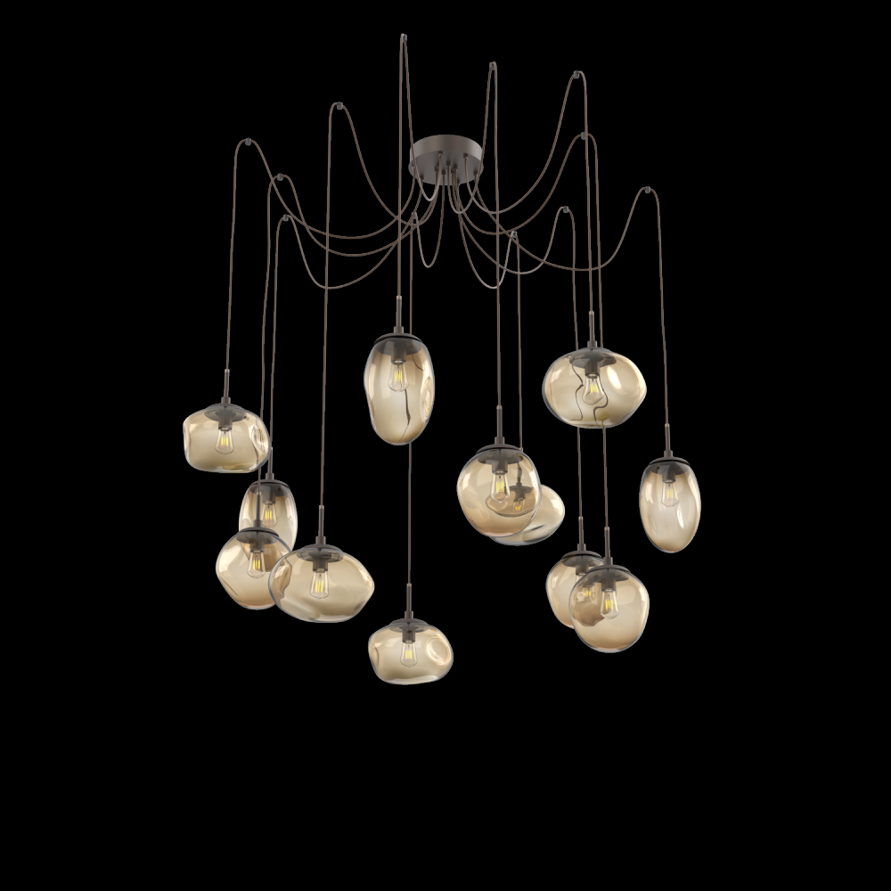 Cosmos Round 12pc Swag Multi-Pendant (Bulb)