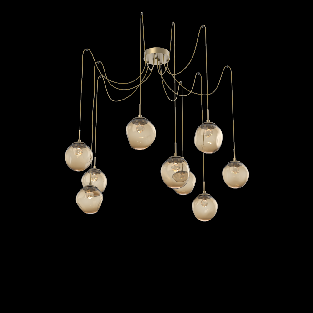 Aster Round 9pc Swag Multi-Pendant (LED)