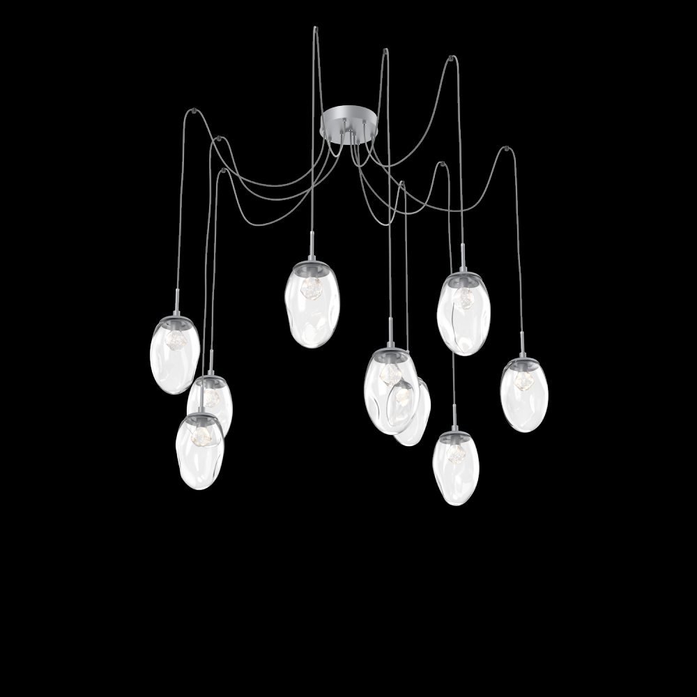 Meteo Round 9pc Swag Multi-Pendant (LED)